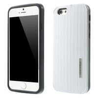 PC/TPU Hardcase Lijnen iPhone 6(s) - Wit