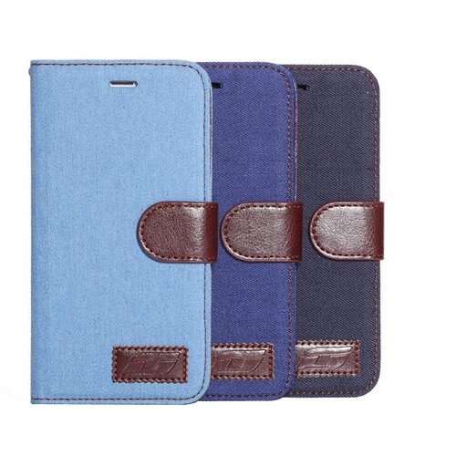 TVC spijkerstof wallet iphone 6 s plus blauw TVC spijkerstof wallet iphone 6 s plus blauw