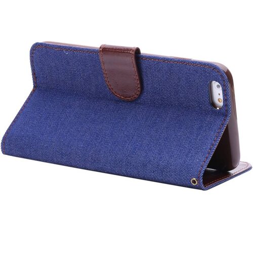 TVC spijkerstof wallet iphone 6 s plus blauw TVC spijkerstof wallet iphone 6 s plus blauw