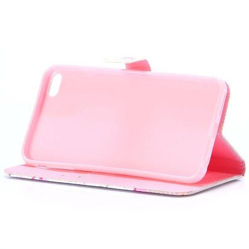 TVC pu leren rhinestone wallet iphone 6 s plus roze bloemen