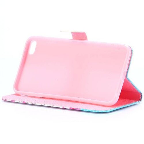 TVC pu leren rhinestone wallet iphone 6 s plus lieve bloemen