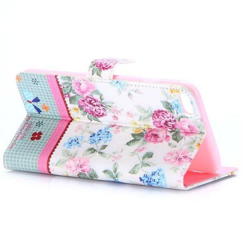 TVC pu leren rhinestone wallet iphone 6 s plus pioenroos