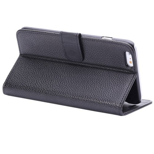 TVC pu leren relief wallet iphone 6 s plus zwart