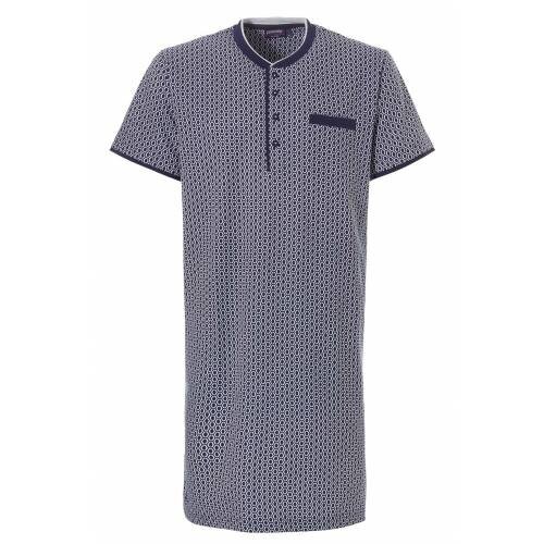 Pastunette Pastunette heren nachthemd korte mouw Black Iris