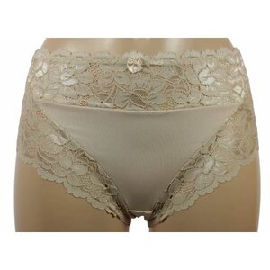 J&amp;C Ondergoed J&amp;C dames tailleslip met kant, microfiber