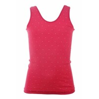 Beeren rose / wit stipje meisjes hemd