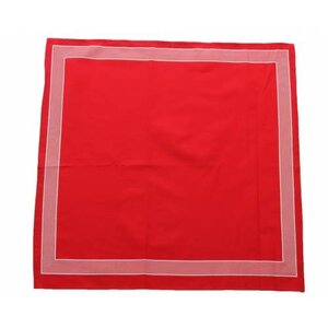 Merkloos Boeren zakdoek Rood uni 55 x 55 cm