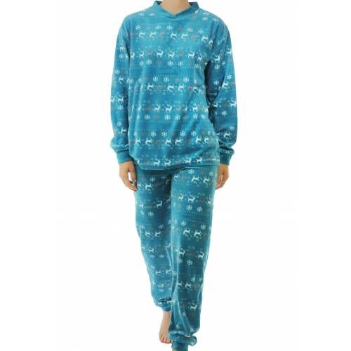 Lunatex Lunatex velours meiden pyjama Nordic 9861/ 9461