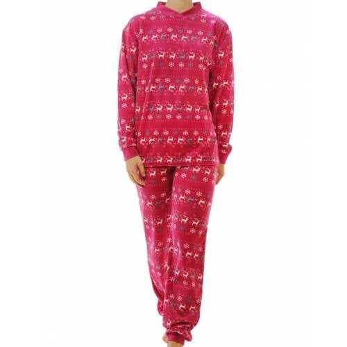 Lunatex Lunatex velours meiden pyjama Nordic 9861/ 9461