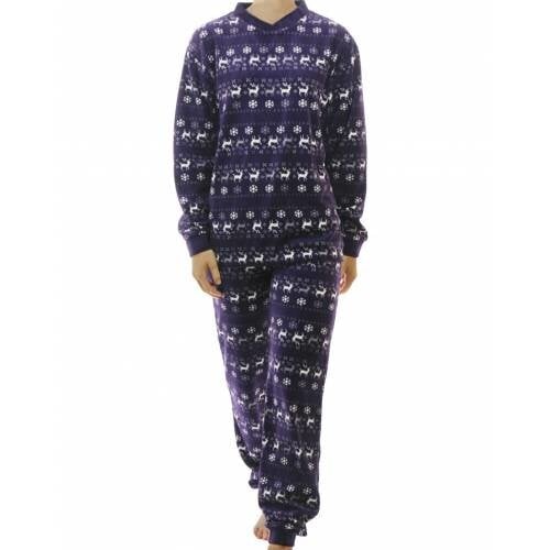 Lunatex Lunatex velours meiden pyjama Nordic 9861/ 9461