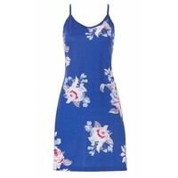 Pastunette spaghetti dames nachthemd Flower