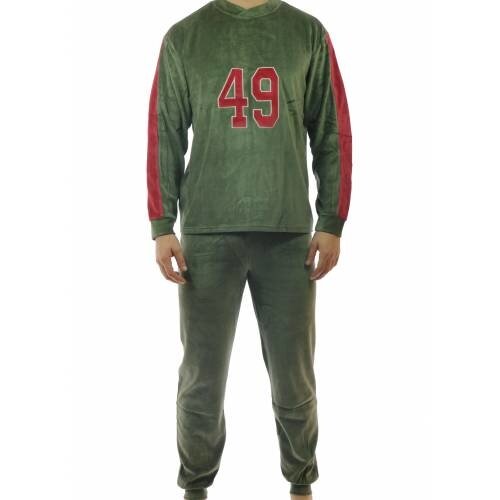 Lunatex Lunatex velours herenpyjama "49"