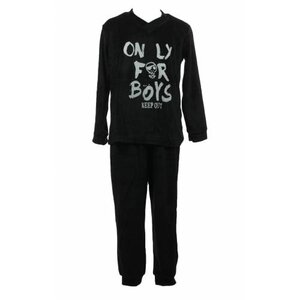 Lunatex Lunatex velours jongenspyjama "Only For Boys" 9822