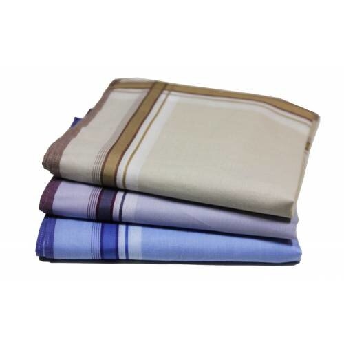 Tiseco Tiseco heren zakdoeken streep 12 stuks