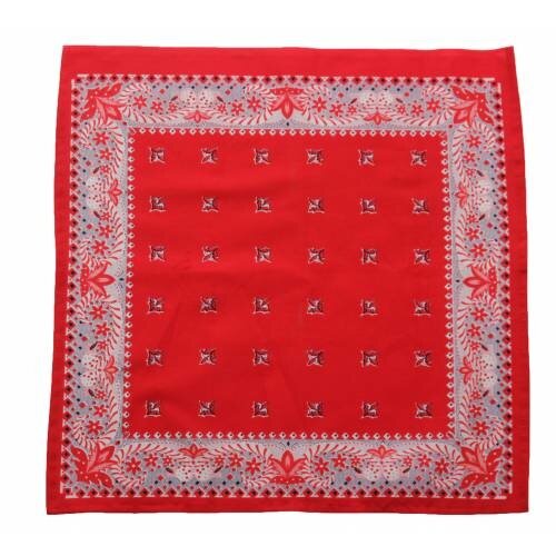 Merkloos Boeren zakdoek rood kleine Bloem 43 x 43 cm