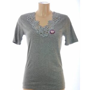 Merkloos Hemd korte mouw Kant 206-1