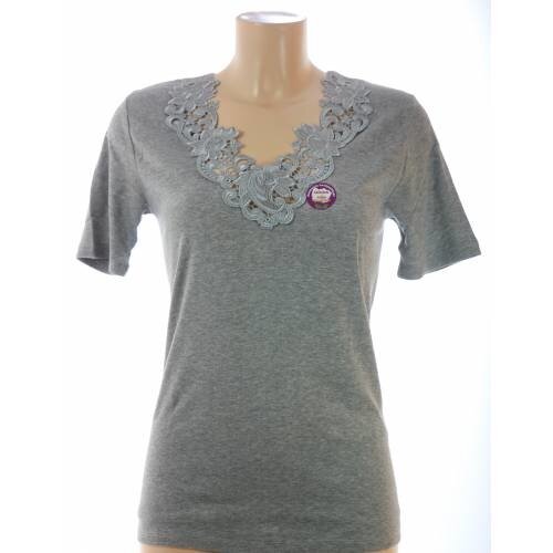 Merkloos Hemd korte mouw Kant 206-1