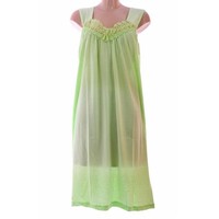 Lasido nachthemd katoenen schouderband / kant