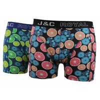 J&amp;C heren short 2-pak Lemons 237