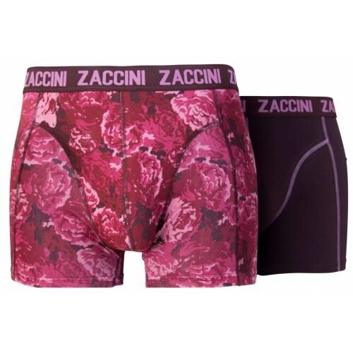 Zaccini boxershorts Zaccini Heren short 2-pak Flower , maat S Zaccini boxershorts Zaccini Heren short 2-pak Flower , maat S