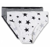 Sanetta meisjes slip Stripe&amp;Star 2-pack