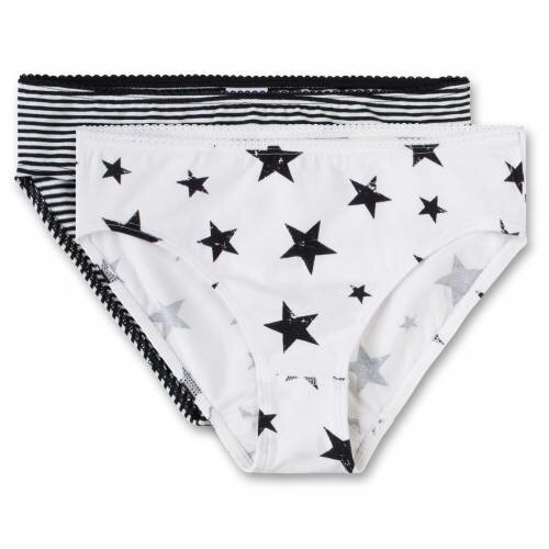 Sanetta Sanetta meisjes slip Stripe&amp;Star 2-pack