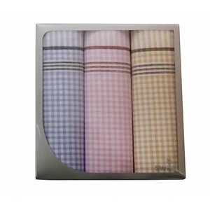 Winkler Swan Dames zakdoeken Vintage Ruit 3-pak Winkler Swan Dames zakdoeken Vintage Ruit 3-pak