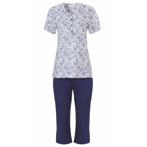 Pastunette Pastunette dames shortama knoopsluiting Bright Flower