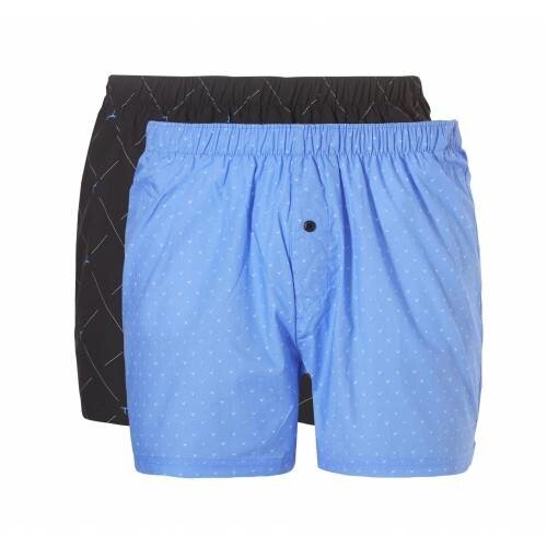 Ten Cate Ten Cate Heren Woven wijde Boxers 2-Pack