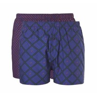 Ten Cate Heren Woven wijde Boxers 2-Pack