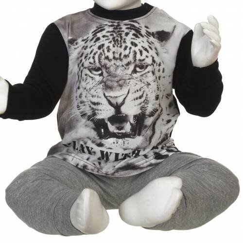 Funderwear ondergoed Fun2wear tricot baby-pyjama Luipaard
