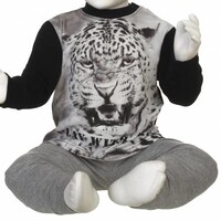 Fun2wear tricot baby-pyjama Luipaard