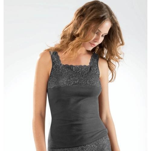 Nina von C Nina von C dames hemd kant biologisch katoen Nina von C Nina von C dames hemd kant biologisch katoen