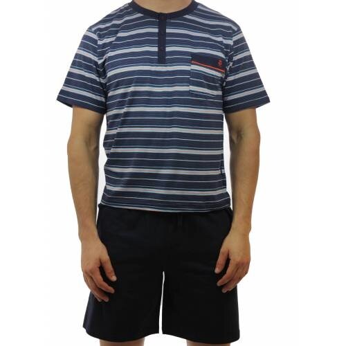 Paul hopkins Paul Hopkins heren shortama Blue stripe