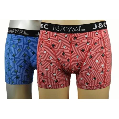 J&C Ondergoed J&C short 2-pak Stripes 231 J&C Ondergoed J&C short 2-pak Stripes 231