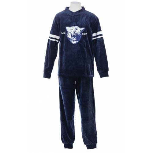 Lunatex Lunatex velours jongenspyjama Wolf 9859 Lunatex Lunatex velours jongenspyjama Wolf 9859