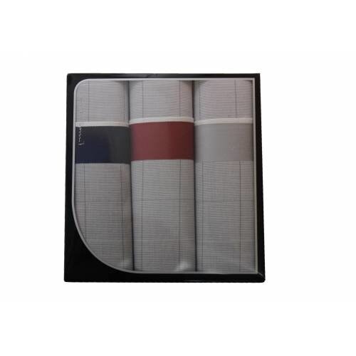 Swan Swan Heren zakdoeken, Grey Lord, 3 stuks