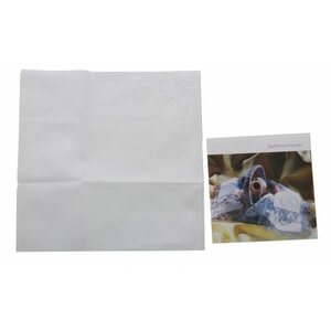 Swan kantklos zakdoekjes 12 stuks AHT20