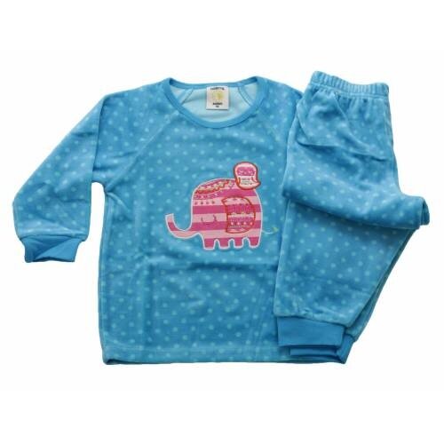 Lunatex Lunatex velours baby / peuterpyjama Olifant Lunatex Lunatex velours baby / peuterpyjama Olifant