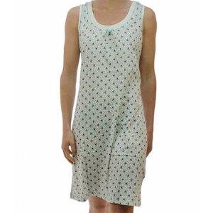 Pastunette Pastunette de Luxe, nachthemd mouwloos strikjes Maat 50