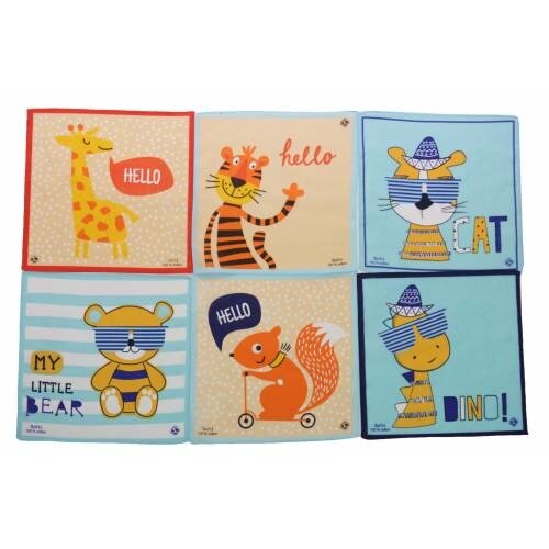 Merkloos Sofil kinderzakdoeken Animal 12 stuks Merkloos Sofil kinderzakdoeken Animal 12 stuks