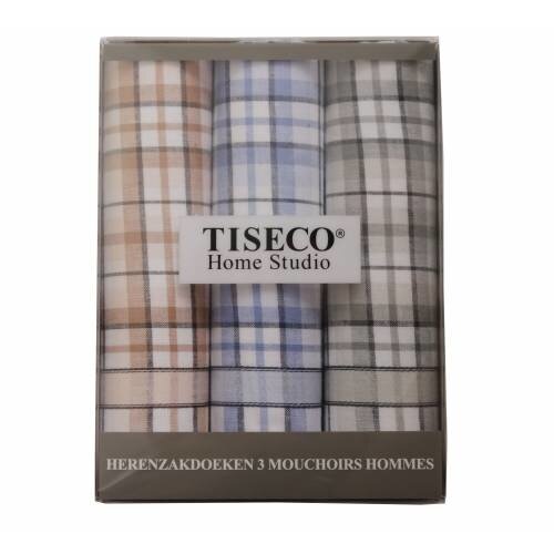 Tiseco Tiseco Heren zakdoeken Home studio R 3 st Tiseco Tiseco Heren zakdoeken Home studio R 3 st