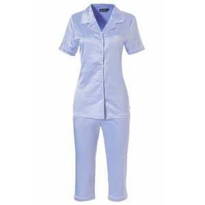 Pastunette Pastunette Deluxe Satijnen dames shortama 3/4 broek Heron Pastunette Pastunette Deluxe Satijnen dames shortama 3/4 broek Heron