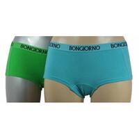 Bon Giorno dames short uni 2-pak