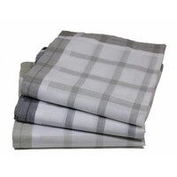 Tiseco Heren zakdoeken Check 1166 12 stuks