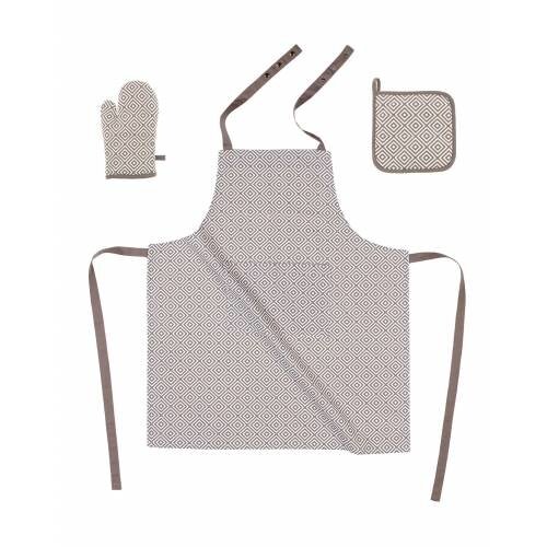 Tiseco Tiseco Keukenset schort, ovenwant en 2 pannenlappen Tiseco Tiseco Keukenset schort, ovenwant en 2 pannenlappen