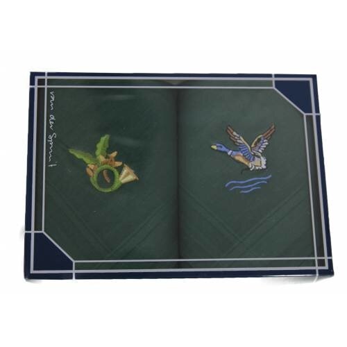 Van der Spruit Heren zakdoeken Jager 2 stuks