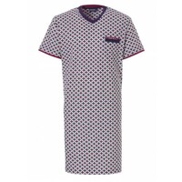 Pastunette heren nachthemd korte mouw Square Maat M