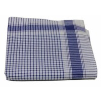 Tiseco Heren zakdoeken Vichy Blauw 12 stuks