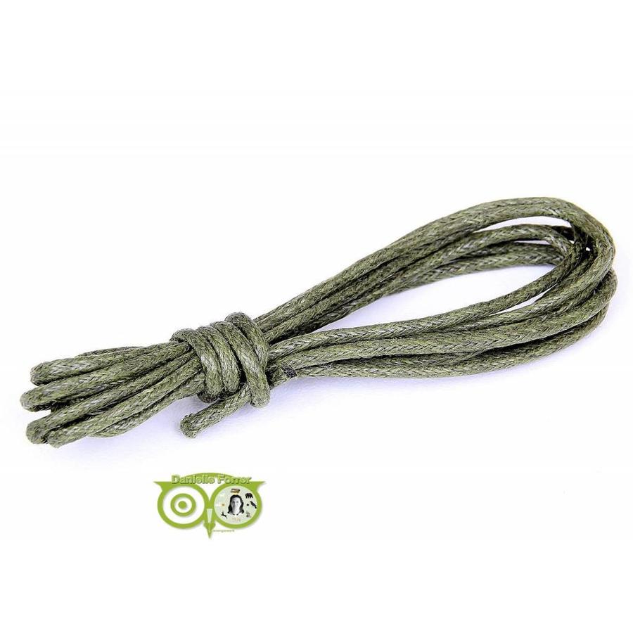 Waxkoord 1.5 mm Groen / Army Green 1,2 mtr.-1